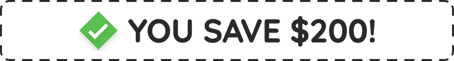 You save $200